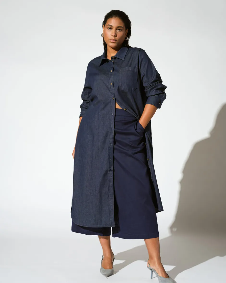 Universal Standard Perfect Tencel Chambray Culottes
