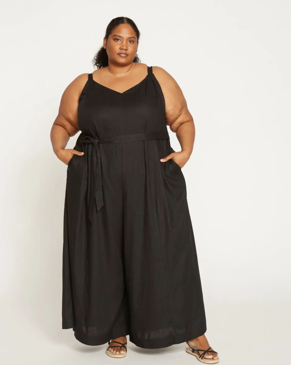 Universal Standard Promenade Linen Jumpsuit