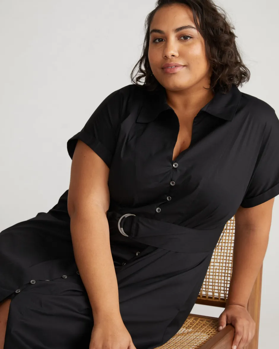 Universal Standard Sandy Stretch Poplin Shirtdress