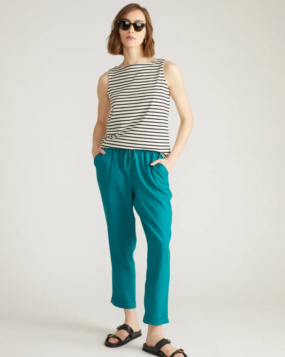 Universal Standard Sayville Linen Drawstring Pant