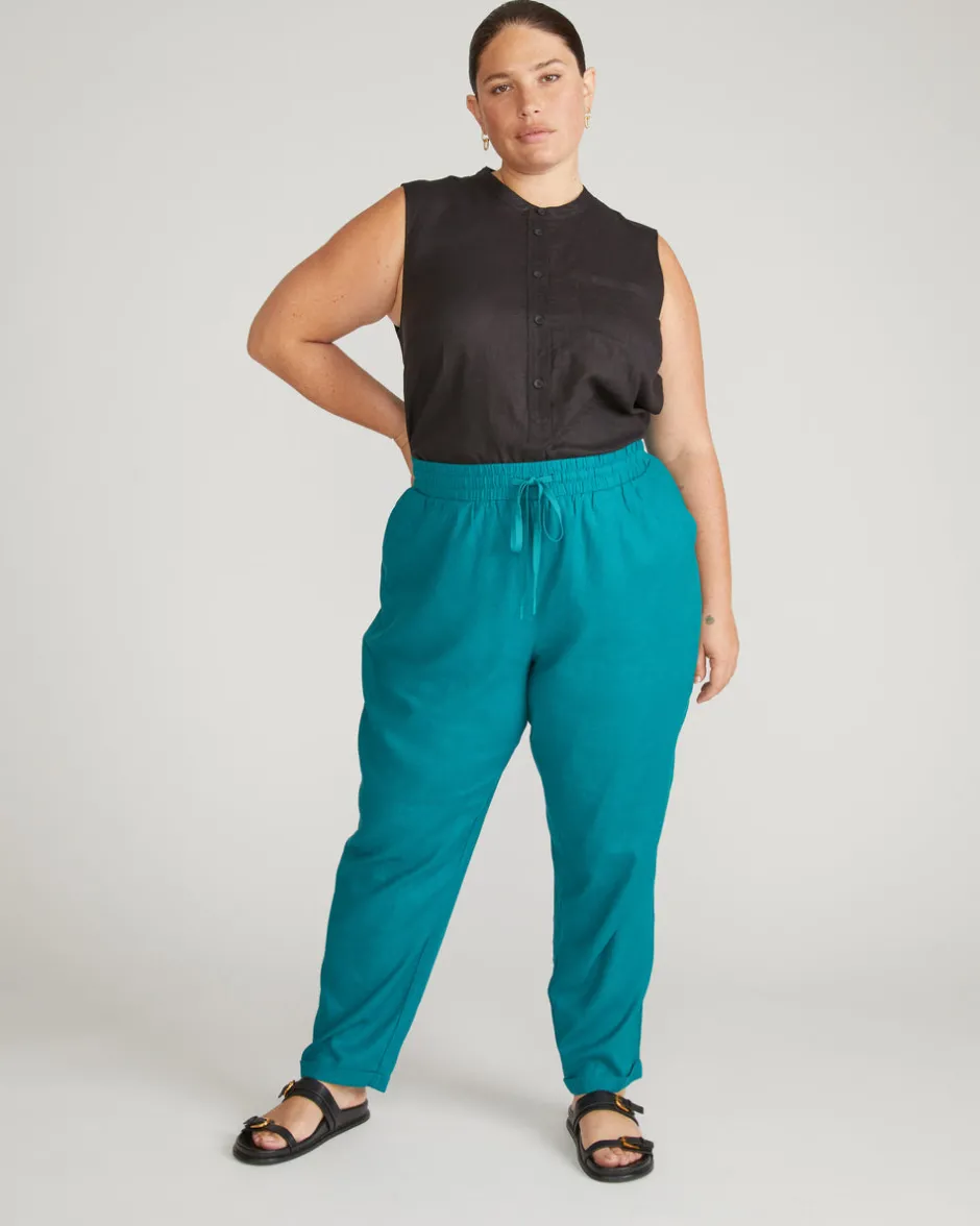 Universal Standard Sayville Linen Drawstring Pant