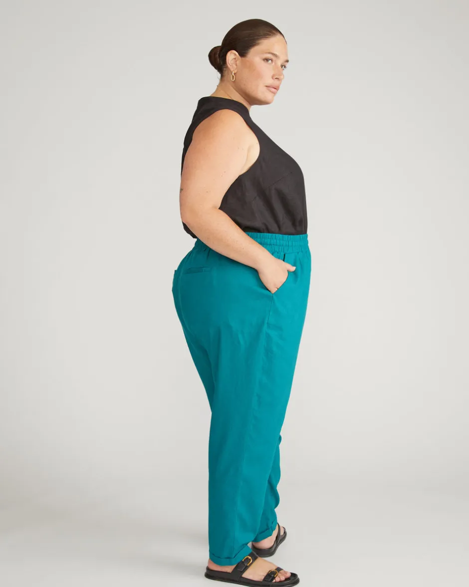 Universal Standard Sayville Linen Drawstring Pant