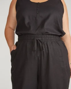 Universal Standard Sayville Linen Drawstring Pant
