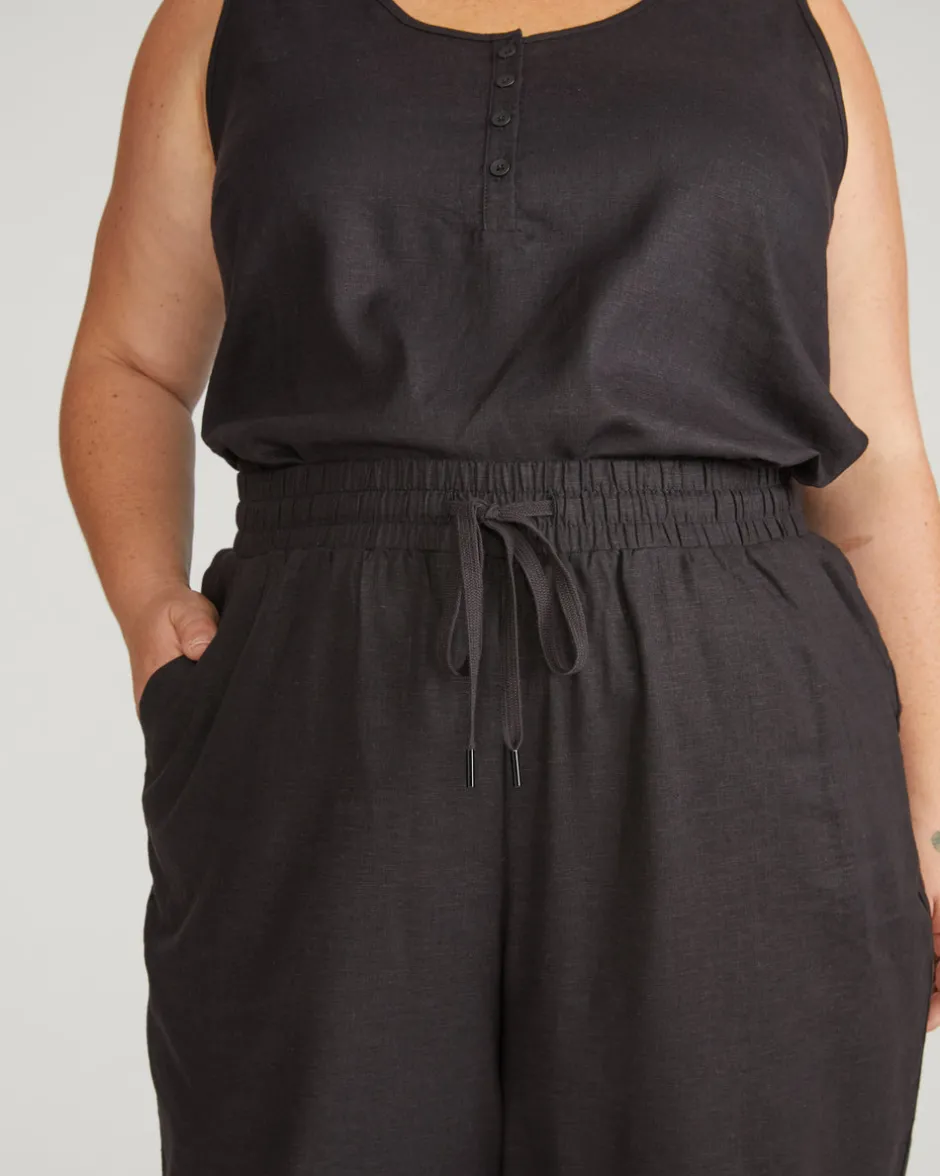 Universal Standard Sayville Linen Drawstring Pant