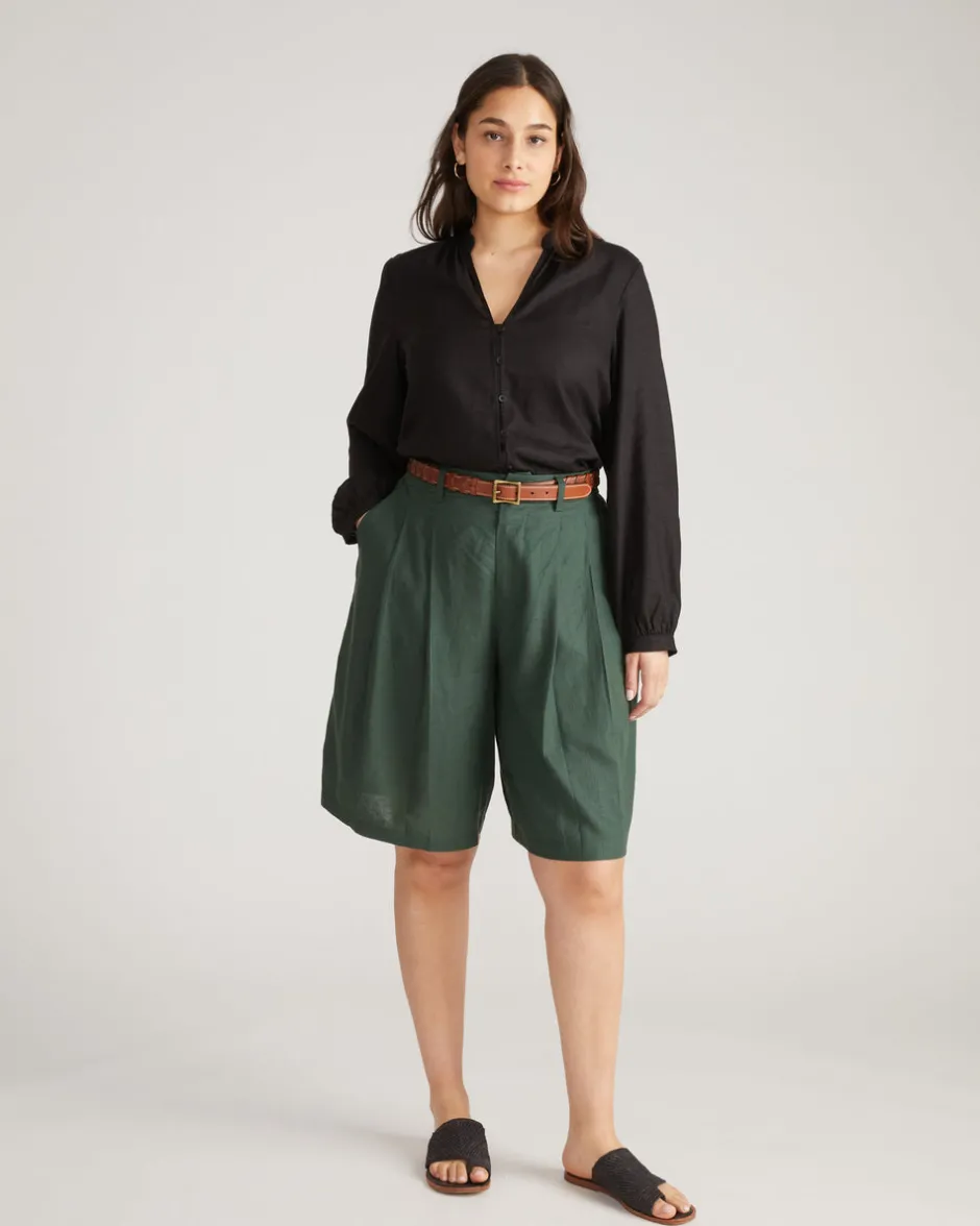 Universal Standard Seaport Tailored Linen Short