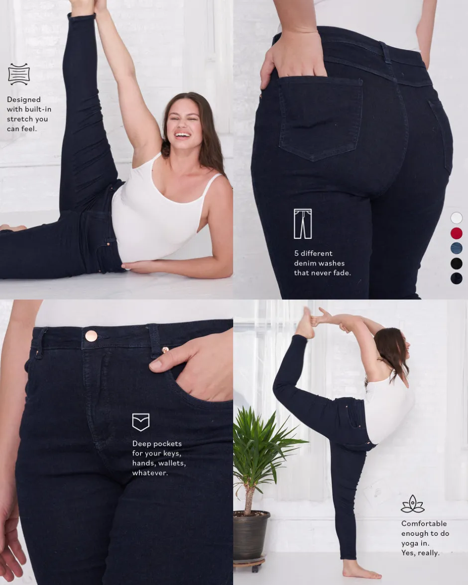 Universal Standard Seine High Rise Skinny Jeans 32 Inch