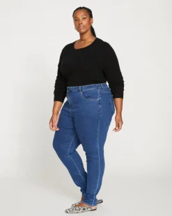 Universal Standard Seine High Rise Skinny Jeans 32 Inch