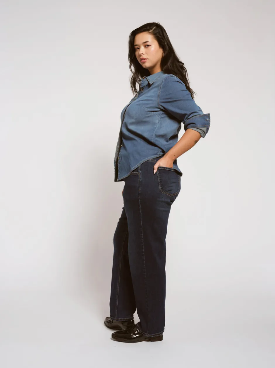 Universal Standard Seine High Rise Straight Leg Jean 29 Inch