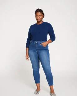 Universal Standard Seine Mid Rise Skinny Jeans 27 Inch