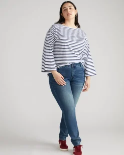 Universal Standard Seine Mid Rise Skinny Jeans 32 Inch