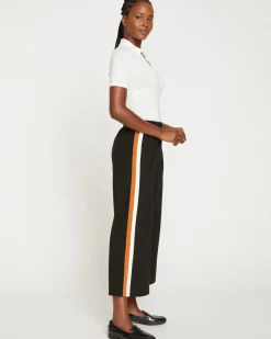 Universal Standard Stephanie Wide Leg Stripe Ponte Pants 27 Inch