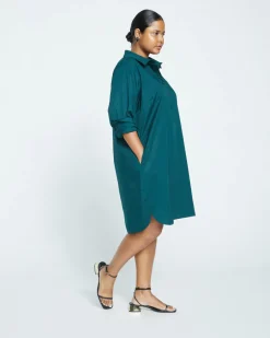 Universal Standard Stretch Poplin Rubicon Shirtdress