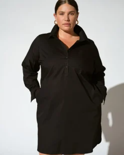 Universal Standard Stretch Poplin Rubicon Shirtdress