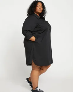 Universal Standard Stretch Poplin Rubicon Shirtdress