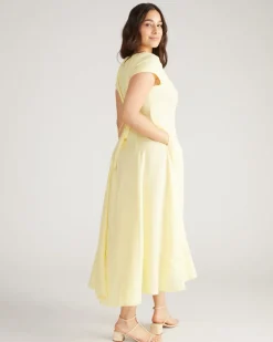 Universal Standard Sunset Linen Flounce Dress