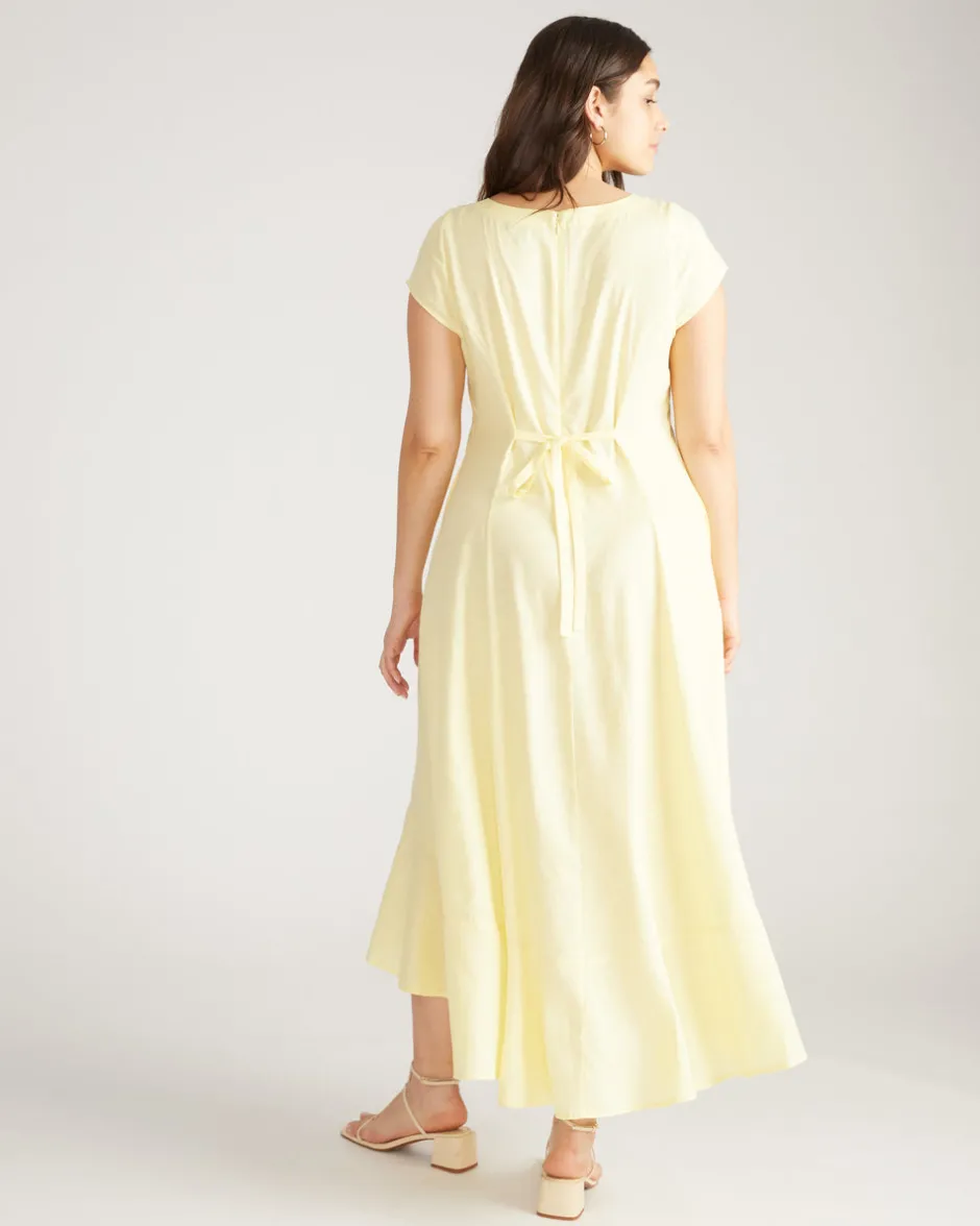 Universal Standard Sunset Linen Flounce Dress