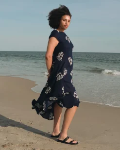 Universal Standard Sunset Linen Flounce Dress