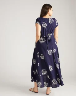 Universal Standard Sunset Linen Flounce Dress