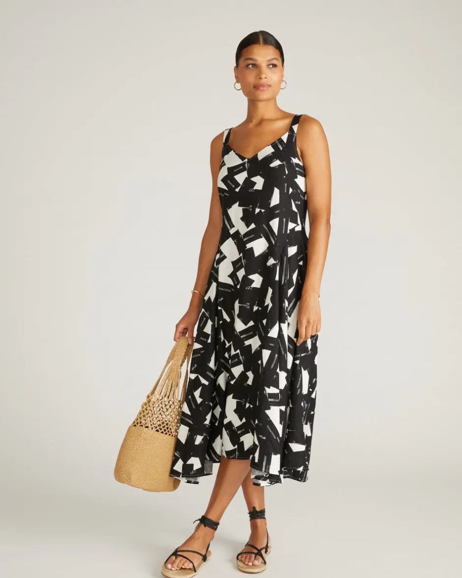 Universal Standard Sunshower Flowy Linen Dress