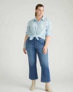 Universal Standard The Artist Cotton Eyelet Shirt