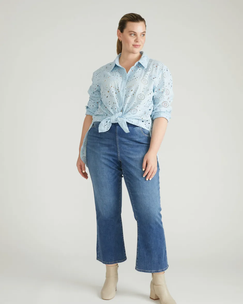 Universal Standard The Artist Cotton Eyelet Shirt