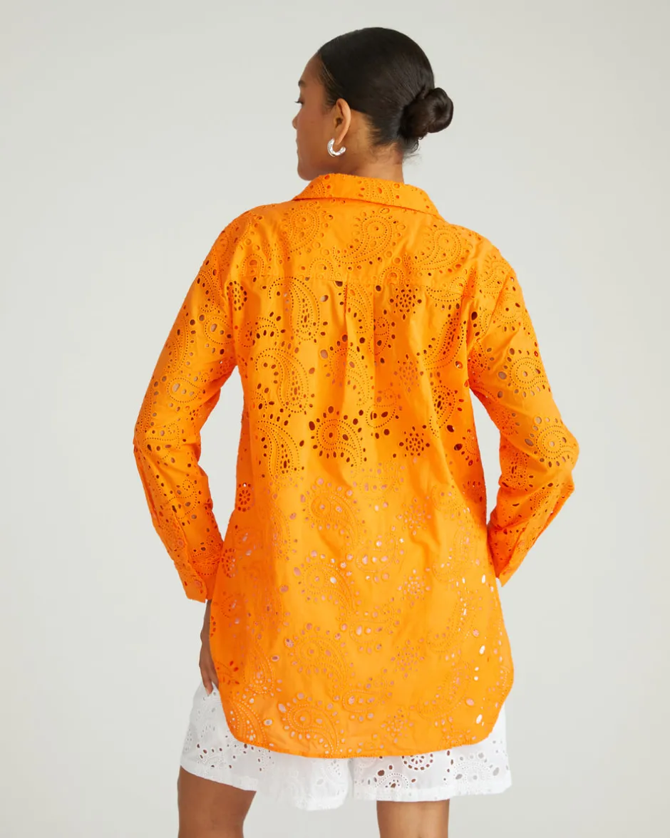 Universal Standard The Artist Cotton Eyelet Shirt