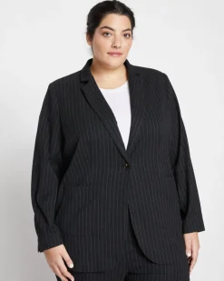 Universal Standard The Pinstripe Blazer