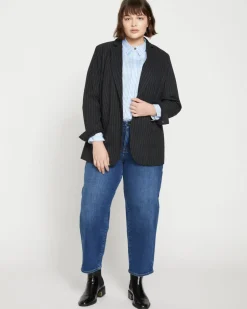 Universal Standard The Pinstripe Blazer