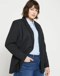 Universal Standard The Pinstripe Blazer