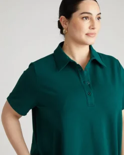 Universal Standard Varsity French Terry Polo Dress