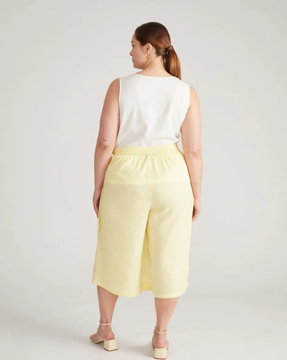Universal Standard Villa Linen Wrap Culottes