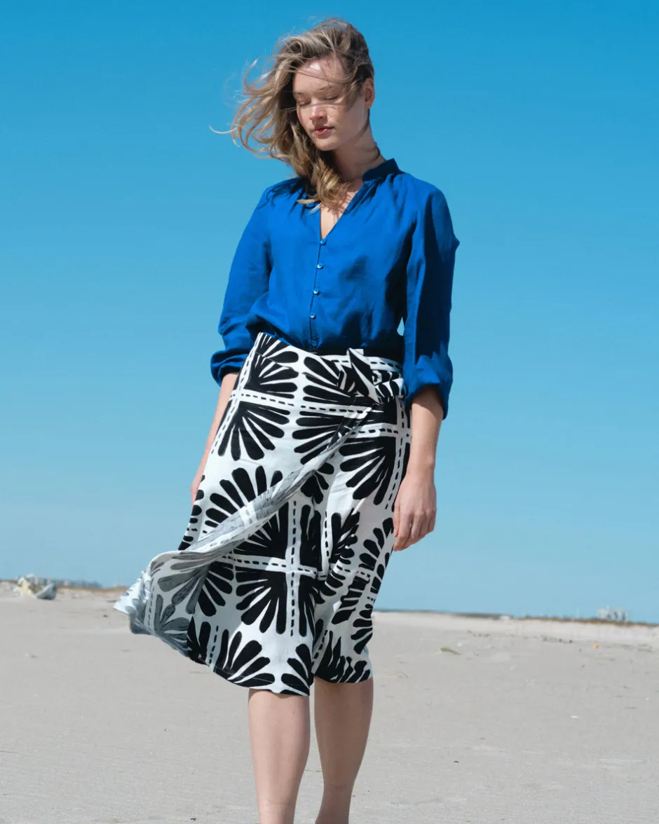 Universal Standard Villa Linen Wrap Culottes