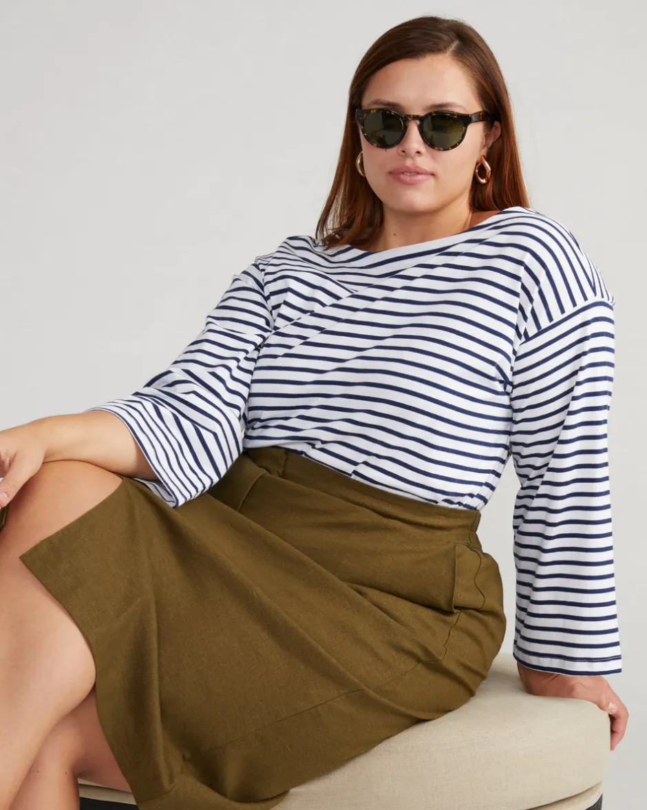 Universal Standard Wooster Linen Skirt