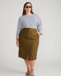 Universal Standard Wooster Linen Skirt
