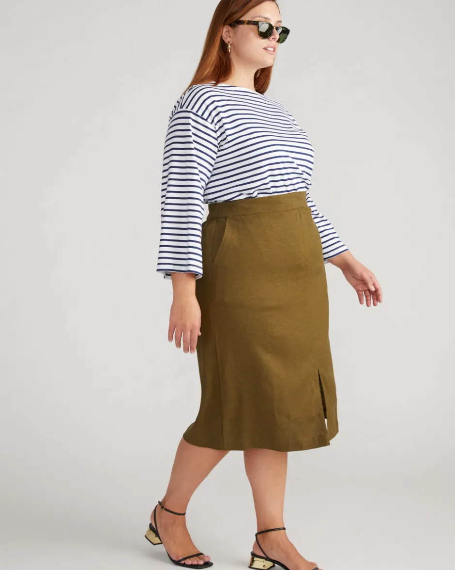 Universal Standard Wooster Linen Skirt